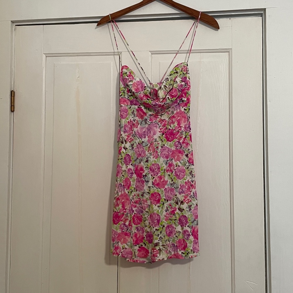 New For Love & Lemons Paulina Rose Fabric Mini Dress size Medium - Picture 5 of 11